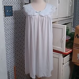 Shadowline blue grandma 👵 granny chic nightgown